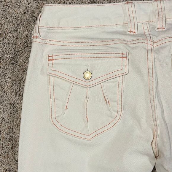 Y2K GAP Ultra Low Rise Stretch Jeans Women’s Size 4 Cream Low Waist - Picture 5 of 5